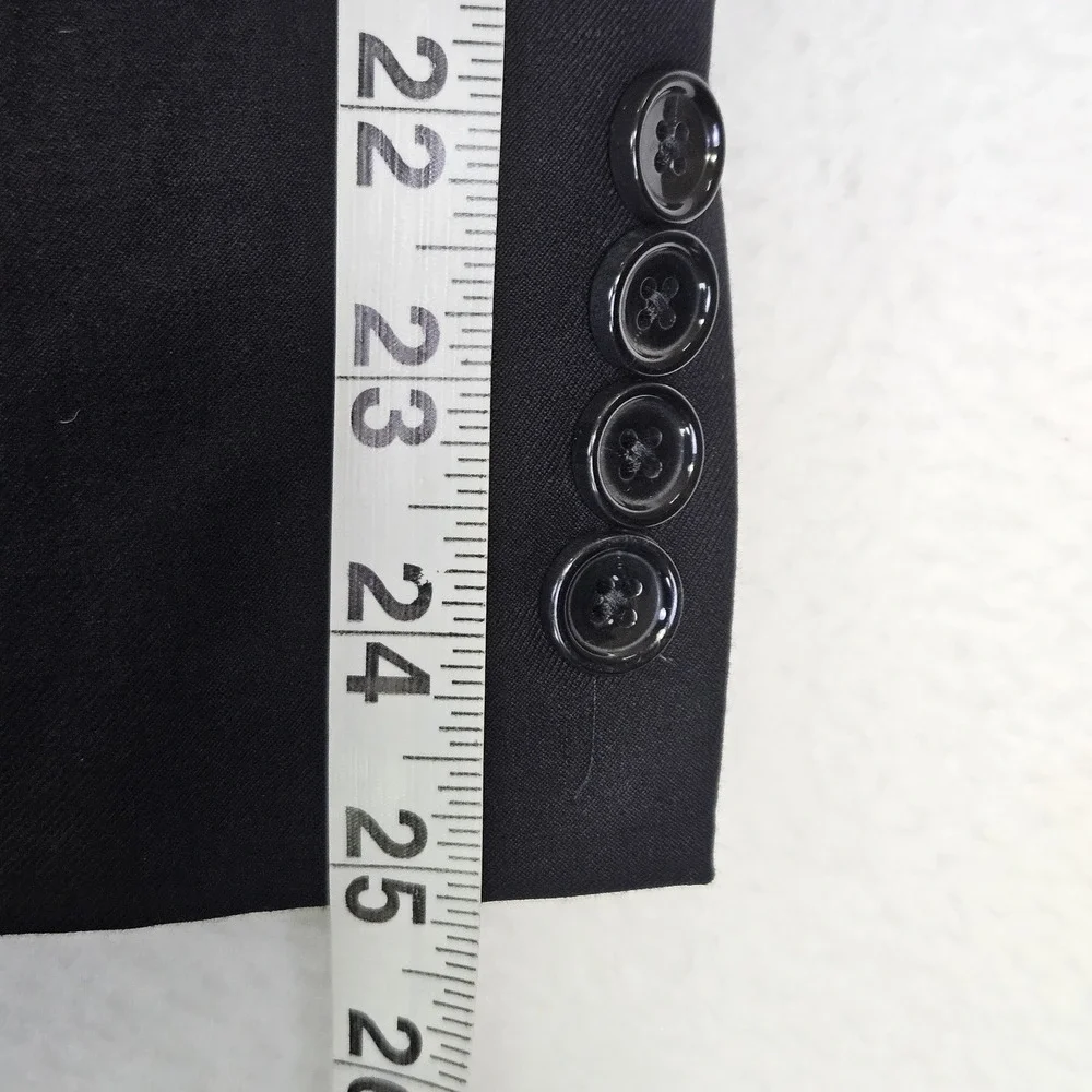 J.Crew Thompson Tuxedo Jacket 38R Black Wool Peak Lapel Formal Wedding Dance Tux